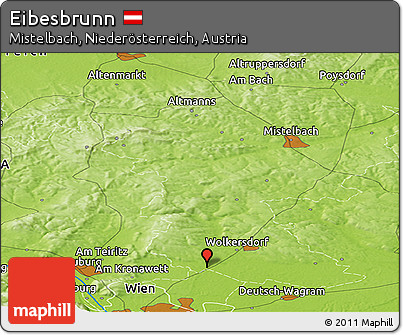 Physical Panoramic Map of Eibesbrunn