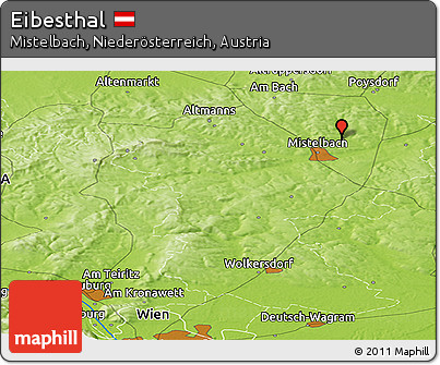 Physical Panoramic Map of Eibesthal