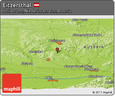 Physical Panoramic Map of Eitzersthal