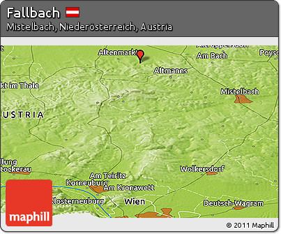 Physical Panoramic Map of Fallbach