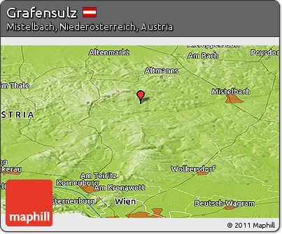 Physical Panoramic Map of Grafensulz