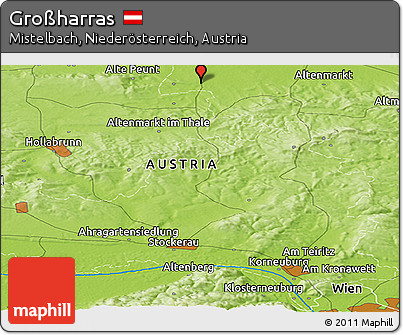 Physical Panoramic Map of Großharras