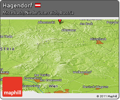 Physical Panoramic Map of Hagendorf