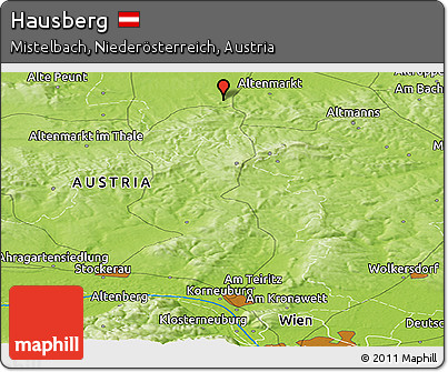 Physical Panoramic Map of Hausberg
