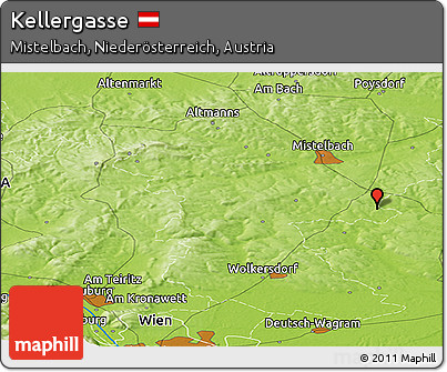 Physical Panoramic Map of Kellergasse
