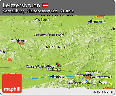 Physical Panoramic Map of Leitzersbrunn