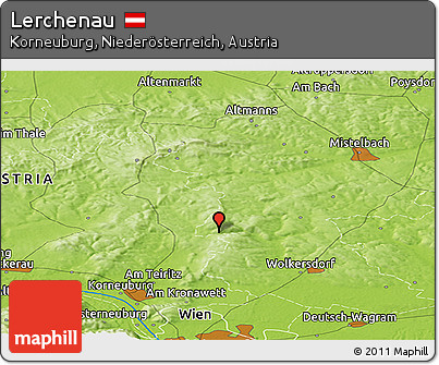 Physical Panoramic Map of Lerchenau