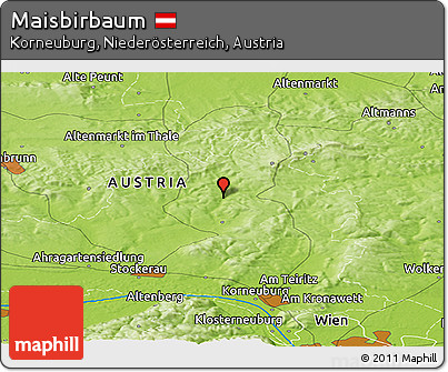 Physical Panoramic Map of Maisbirbaum