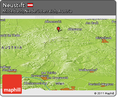 Physical Panoramic Map of Neustift