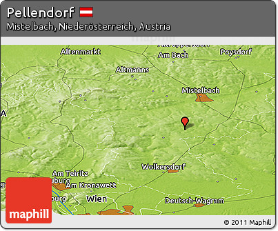 Physical Panoramic Map of Pellendorf