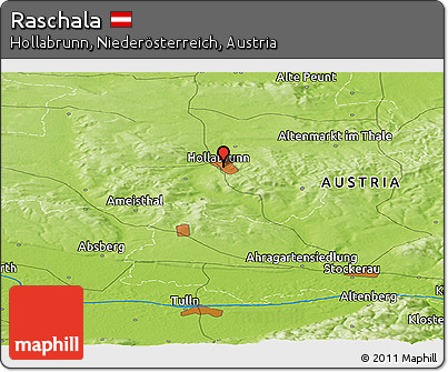 Physical Panoramic Map of Raschala