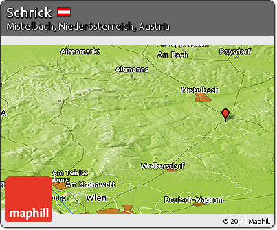 Physical Panoramic Map of Schrick