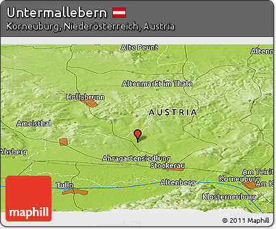 Physical Panoramic Map of Untermallebern
