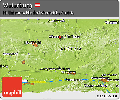 Physical Panoramic Map of Weierburg
