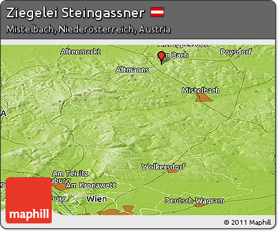 Physical Panoramic Map of Ziegelei Steingassner