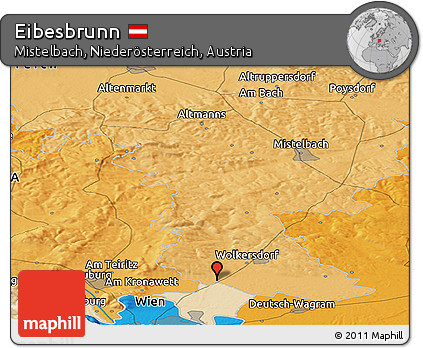 Political Panoramic Map of Eibesbrunn