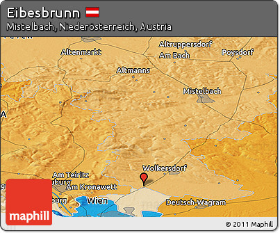 Political Panoramic Map of Eibesbrunn