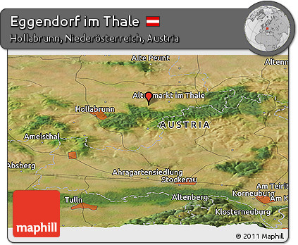 Satellite Panoramic Map of Eggendorf Im Thale