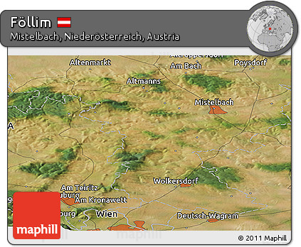 Satellite Panoramic Map of Föllim