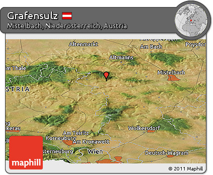 Satellite Panoramic Map of Grafensulz
