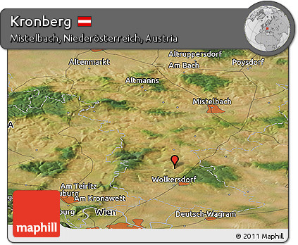 Satellite Panoramic Map of Kronberg