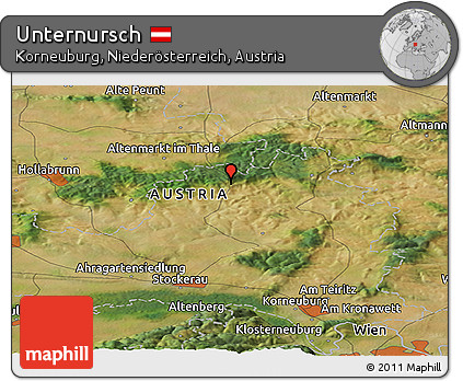 Satellite Panoramic Map of Unternursch