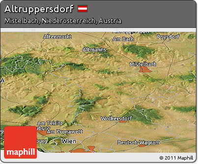 Satellite Panoramic Map of Altruppersdorf
