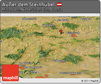 Satellite Panoramic Map of Außer Dem Steinhübel