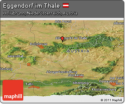 Satellite Panoramic Map of Eggendorf Im Thale