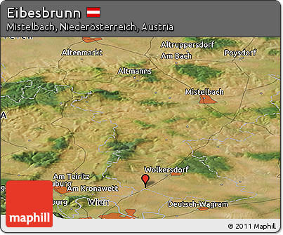 Satellite Panoramic Map of Eibesbrunn