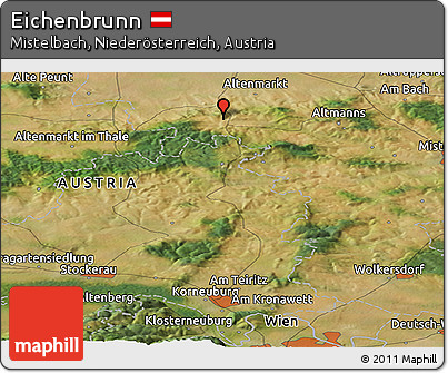 Satellite Panoramic Map of Eichenbrunn