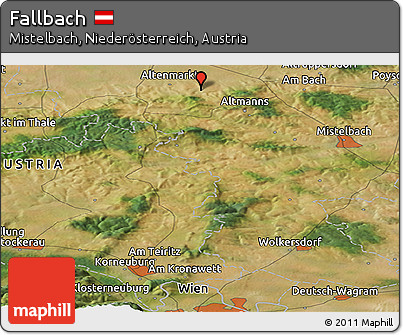 Satellite Panoramic Map of Fallbach