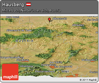Satellite Panoramic Map of Hausberg