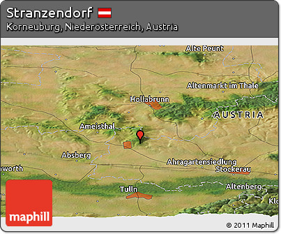 Satellite Panoramic Map of Stranzendorf