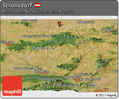 Satellite Panoramic Map of Stronsdorf