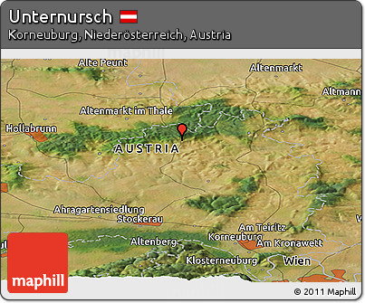 Satellite Panoramic Map of Unternursch