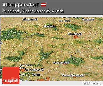 Satellite Panoramic Map of Altruppersdorf
