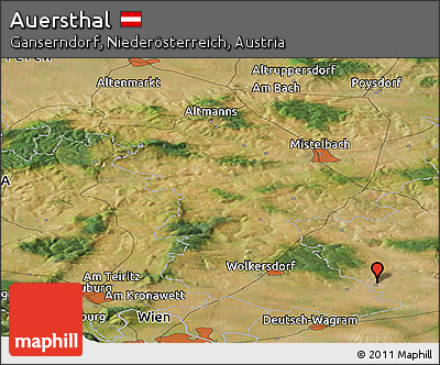 Satellite Panoramic Map of Auersthal