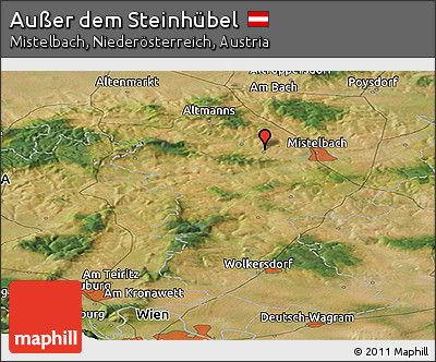 Satellite Panoramic Map of Außer Dem Steinhübel