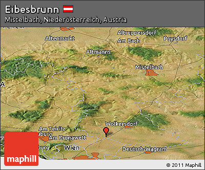 Satellite Panoramic Map of Eibesbrunn
