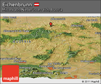 Satellite Panoramic Map of Eichenbrunn