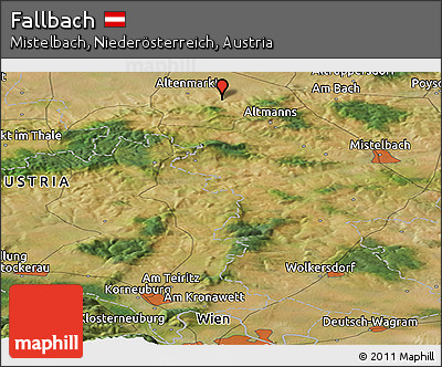 Satellite Panoramic Map of Fallbach