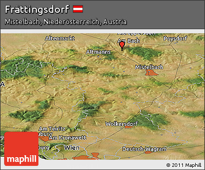 Satellite Panoramic Map of Frättingsdorf