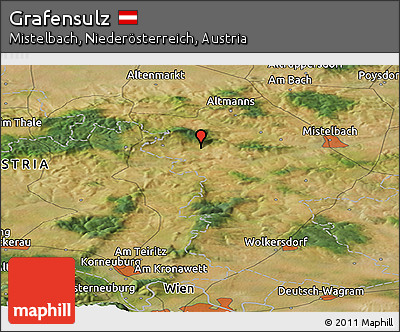 Satellite Panoramic Map of Grafensulz