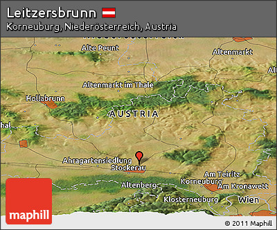 Satellite Panoramic Map of Leitzersbrunn