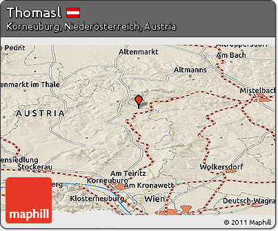 Shaded Relief Panoramic Map of Thomasl