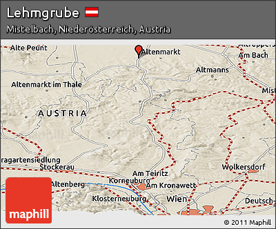 Shaded Relief Panoramic Map of Lehmgrube