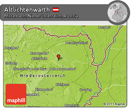 Physical 3D Map of Altlichtenwarth