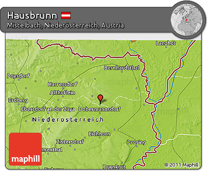 Physical 3D Map of Hausbrunn
