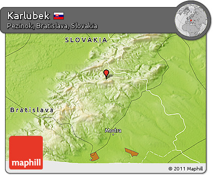 Physical 3D Map of Karlubek